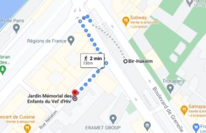 Plan d'accès au jardin 