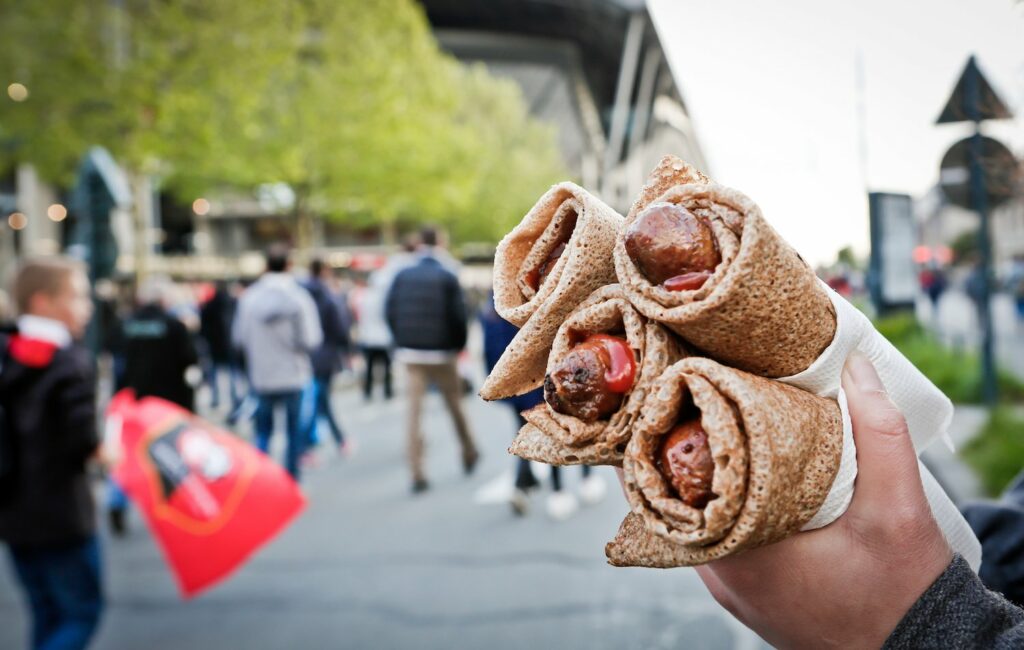 La galette saucisse