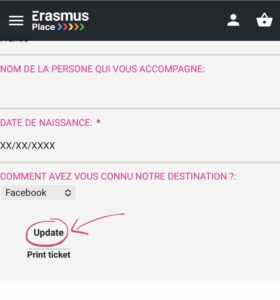 Comment modifier son billet ?